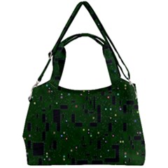 Circuit Board Conductor Tracks Double Compartment Shoulder Bag by Cowasu