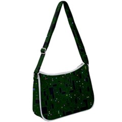 Circuit Board Conductor Tracks Zip Up Shoulder Bag by Cowasu