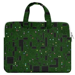 Circuit Board Conductor Tracks Macbook Pro 16  Double Pocket Laptop Bag  by Cowasu