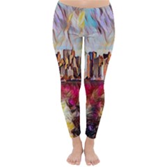 New York Skyline Manhattan City Classic Winter Leggings by Cowasu