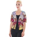 New York Skyline Manhattan City Cropped Button Cardigan View1