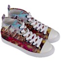 New York Skyline Manhattan City Women s Mid-Top Canvas Sneakers View3