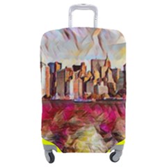 New York Skyline Manhattan City Luggage Cover (medium) by Cowasu