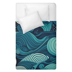 Waves Ocean Sea Abstract Whimsical Abstract Art Duvet Cover Double Side (single Size) by Cowasu