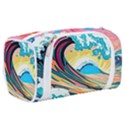 Ai Generated Waves Ocean Sea Tsunami Nautical Blue Sea (2) Toiletries Pouch View2