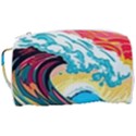 Ai Generated Waves Ocean Sea Tsunami Nautical Blue Sea (2) Toiletries Pouch View3