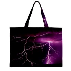 Storm Flashlight Space Nature Zipper Mini Tote Bag by Cowasu