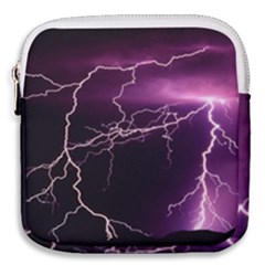 Storm Flashlight Space Nature Mini Square Pouch by Cowasu