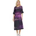 Storm Flashlight Space Nature Double Cuff Midi Dress View1