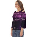 Storm Flashlight Space Nature Cut Out Wide Sleeve Top View2