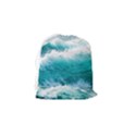 Ai Generated Waves Ocean Sea Tsunami Nautical Blue Sea Drawstring Pouch (Small) View2