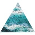 Ai Generated Waves Ocean Sea Tsunami Nautical Blue Sea Wooden Puzzle Triangle View1