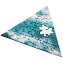 Ai Generated Waves Ocean Sea Tsunami Nautical Blue Sea Wooden Puzzle Triangle View2