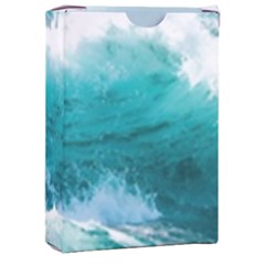 Ai Generated Waves Ocean Sea Tsunami Nautical Blue Sea Playing Cards Single Design (rectangle) With Custom Box by Cowasu