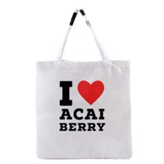 I Love Acai Berry Grocery Tote Bag by ilovewhateva