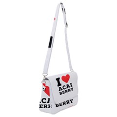 I Love Acai Berry Shoulder Bag With Back Zipper by ilovewhateva