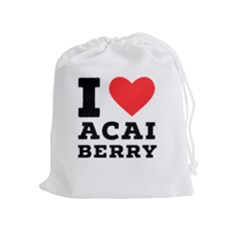 I Love Acai Berry Drawstring Pouch (xl) by ilovewhateva