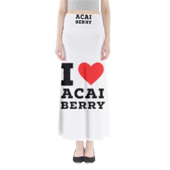 I Love Acai Berry Full Length Maxi Skirt by ilovewhateva