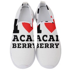 I Love Acai Berry Men s Slip On Sneakers by ilovewhateva