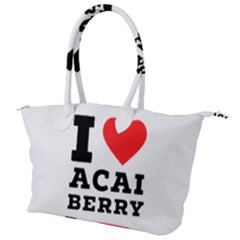 I Love Acai Berry Canvas Shoulder Bag by ilovewhateva