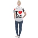 I love acai berry Women s Short Sleeve Pocket Shirt View2