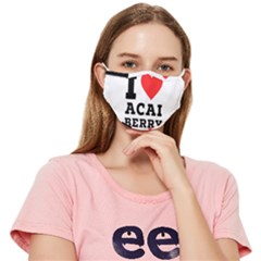 I Love Acai Berry Fitted Cloth Face Mask (adult) by ilovewhateva