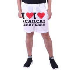 I Love Acai Berry Men s Pocket Shorts by ilovewhateva