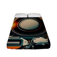 Illustrations Technology Robot Internet Processor Fitted Sheet (full/ Double Size) by Cowasu