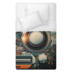 Illustrations Technology Robot Internet Processor Duvet Cover (single Size) by Cowasu