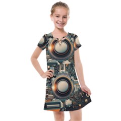 Illustrations Technology Robot Internet Processor Kids  Cross Web Dress by Cowasu