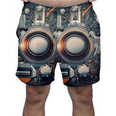 Illustrations Technology Robot Internet Processor Men s Shorts by Cowasu