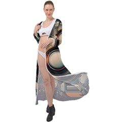 Illustrations Technology Robot Internet Processor Maxi Chiffon Beach Wrap by Cowasu