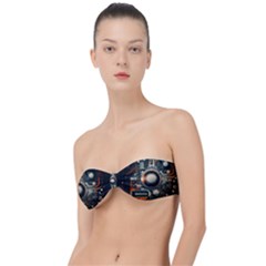 Illustrations Technology Robot Internet Processor Classic Bandeau Bikini Top  by Cowasu