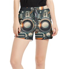 Illustrations Technology Robot Internet Processor Women s Runner Shorts by Cowasu