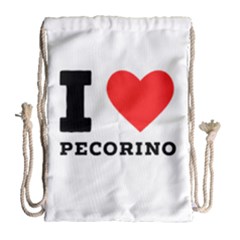 I Love Pecorino  Drawstring Bag (large) by ilovewhateva