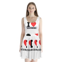 I Love Pecorino  Split Back Mini Dress  by ilovewhateva