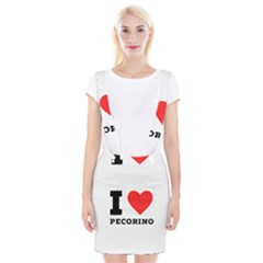 I Love Pecorino  Braces Suspender Skirt by ilovewhateva