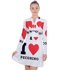 I Love Pecorino  Long Sleeve Panel Dress by ilovewhateva