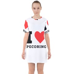 I Love Pecorino  Sixties Short Sleeve Mini Dress by ilovewhateva