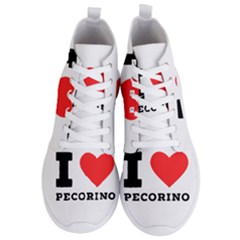 I Love Pecorino  Men s Lightweight High Top Sneakers by ilovewhateva