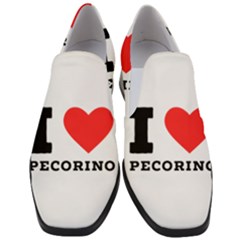 I Love Pecorino  Women Slip On Heel Loafers by ilovewhateva