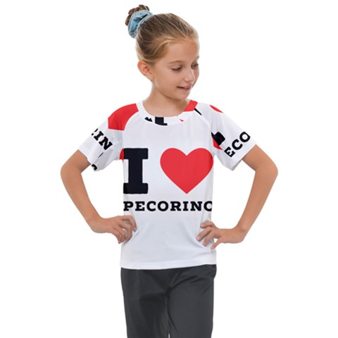 I Love Pecorino  Kids  Mesh Piece Tee by ilovewhateva