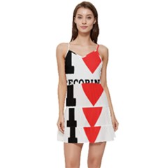 I Love Pecorino  Short Frill Dress by ilovewhateva