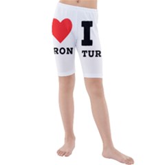 I Love Turron  Kids  Mid Length Swim Shorts by ilovewhateva