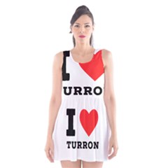 I Love Turron  Scoop Neck Skater Dress by ilovewhateva