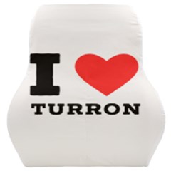 I Love Turron  Car Seat Back Cushion  by ilovewhateva