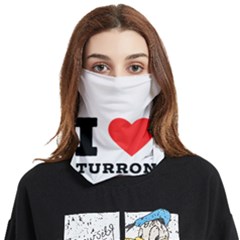 I Love Turron  Face Covering Bandana (two Sides) by ilovewhateva