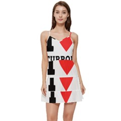 I Love Turron  Short Frill Dress by ilovewhateva