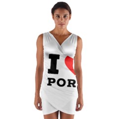 I Love Pork  Wrap Front Bodycon Dress by ilovewhateva