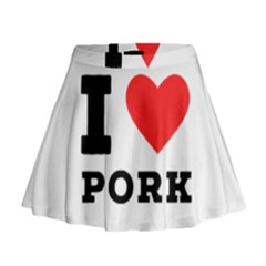 I Love Pork  Mini Flare Skirt by ilovewhateva